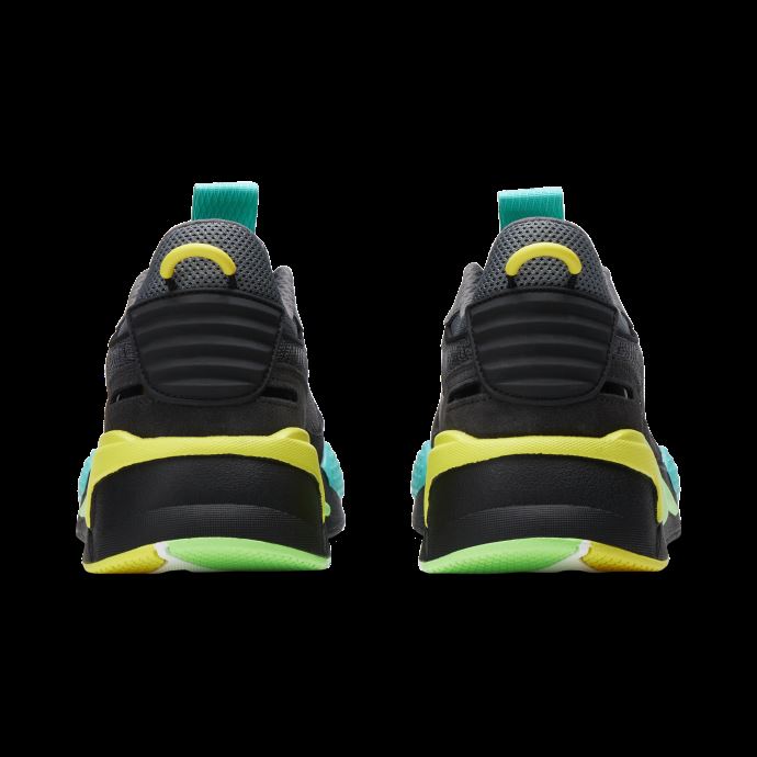 Baskets Surligneur Rs-x Pour Hommes Puma Canada Castlerock-noir-jaune Fluo
