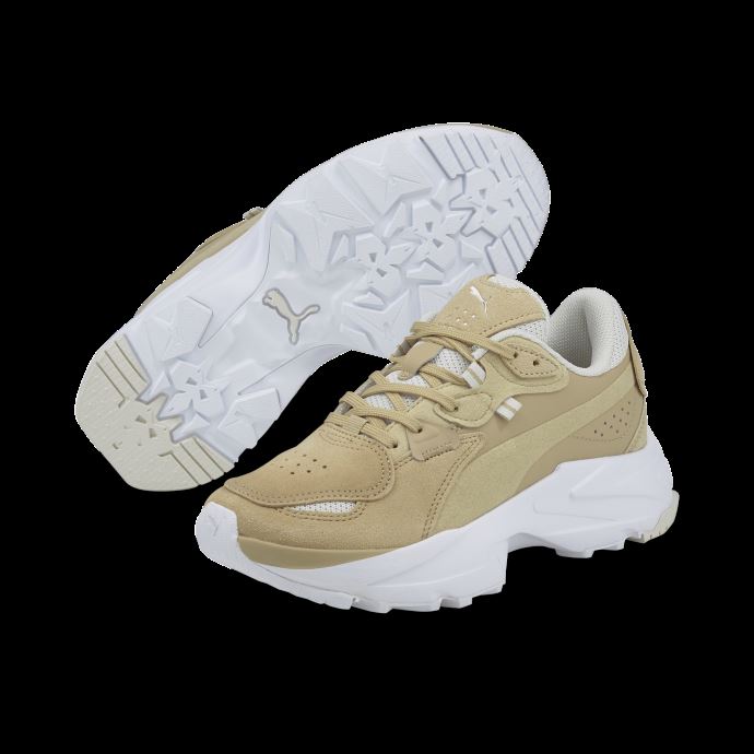 Puma Canada Baskets Orkid Soft Blanc Kaki Pâle Pour Femmes
