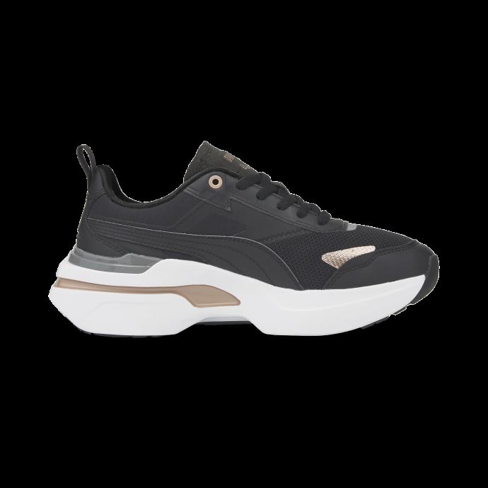 Baskets Femme Kosmo Rider Metallic Puma Canada Noir-or Rose
