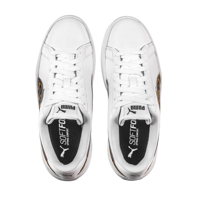 Puma Canada Lily Platform Leo Baskets Femme Blanc-noir
