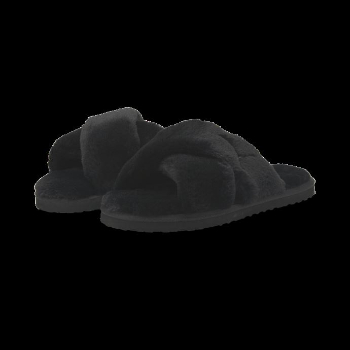 Claquette Puma Canada Fluff X Strap Noir Blanc Pour Femme