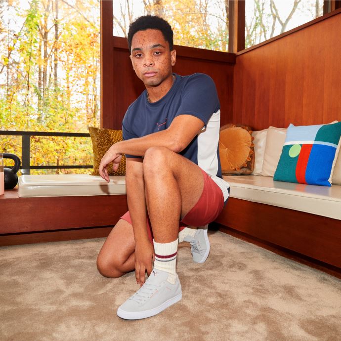 Puma Canada Daim Re:collection Baskets Harbour Brume-blanc
