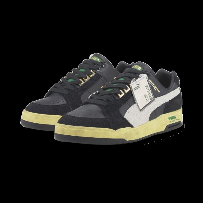 Puma Canada Black-whisper White Slipstream Lo Les Baskets Jamais Portées