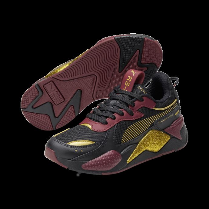 Baskets Femme Rs-x Glitz Puma Canada Noir-rouge Tibetain-team Gold