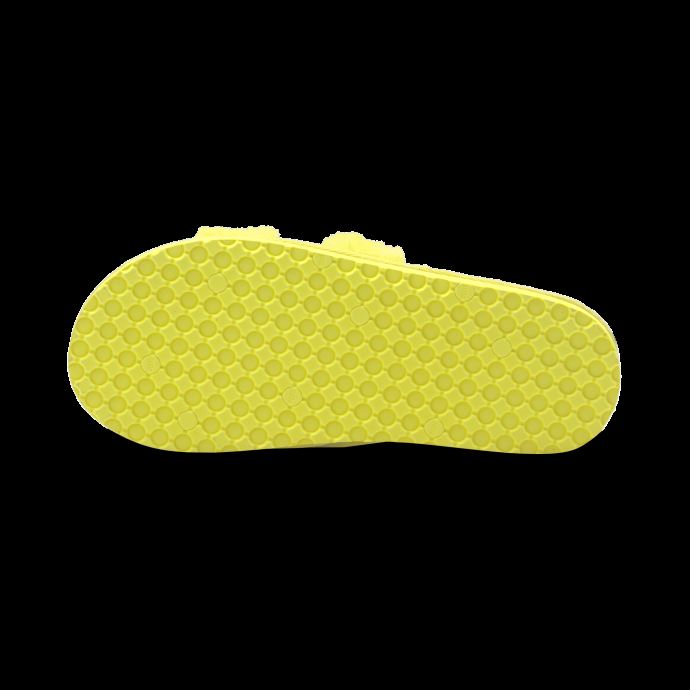 Puma Canada Fluff Slide Chaussures Grand Enfant Jaune Fluo-noir
