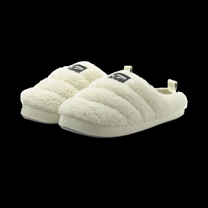 Chaussons Enfant Scuff Sherpa Puma Canada Whisper Blanc-Noir