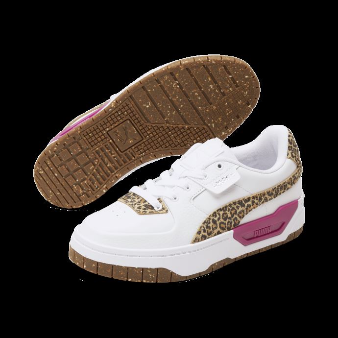 Baskets Puma Canada Cali Dream Natural Lux Blanc-festival Fuchsia-argent Pour Femme