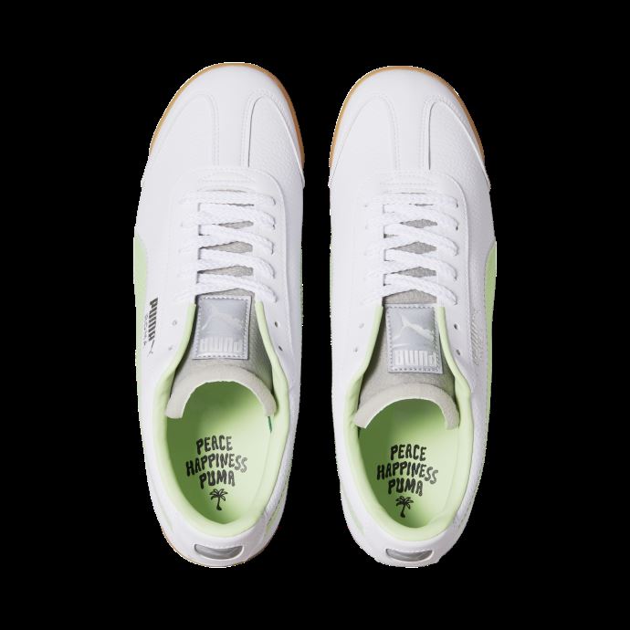 Baskets Roma Paradise Puma Canada Blanc-vert Paradis-argent
