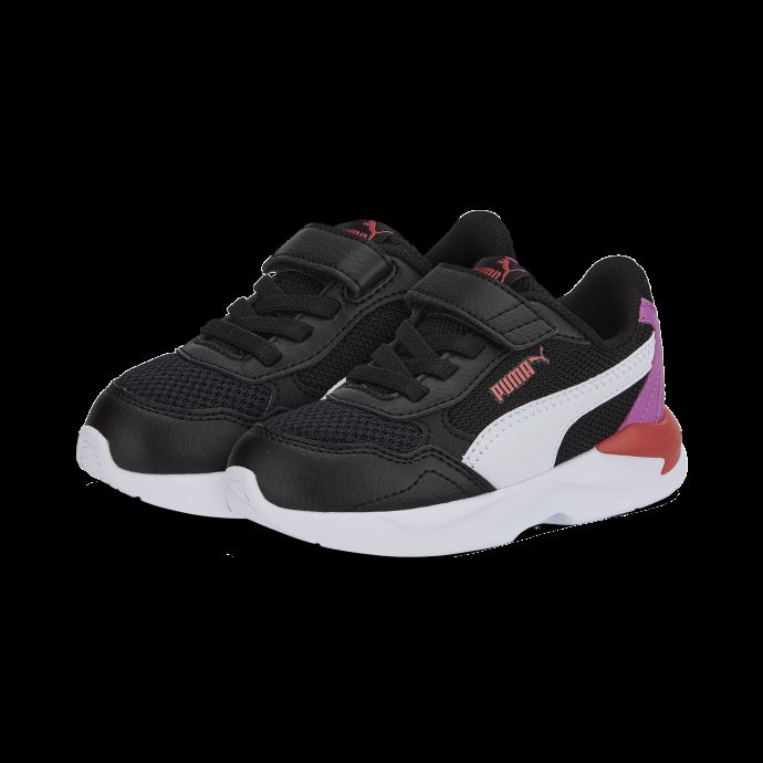 Baskets Puma Canada X-ray Speed Lite Ac Pour Bébé Noir-blanc-mauve Pop-saumon