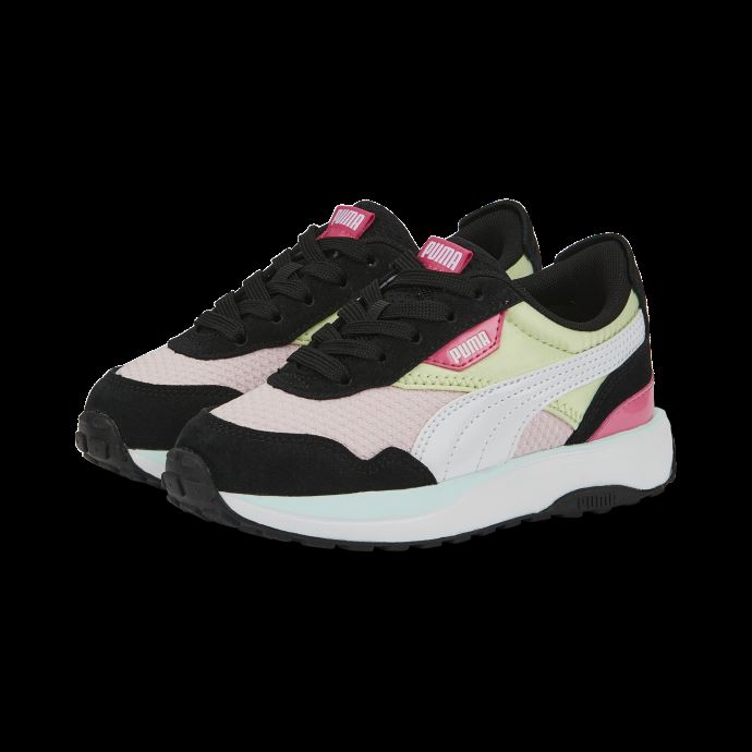 Puma Canada Cruise Rider Peony Petites Chaussures Pour Enfants Pistache-blanc