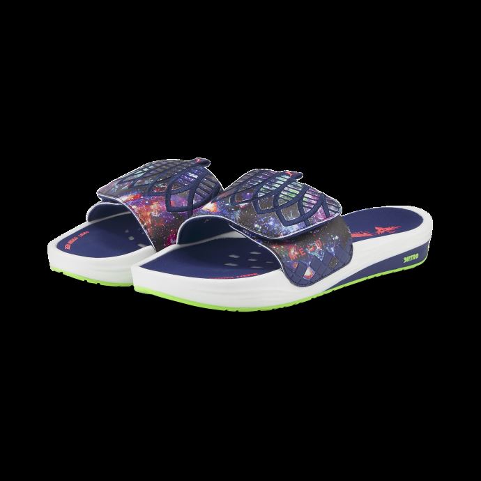 Nitrocat V Galaxy Slides Puma Canada Elektro Bleu-blanc