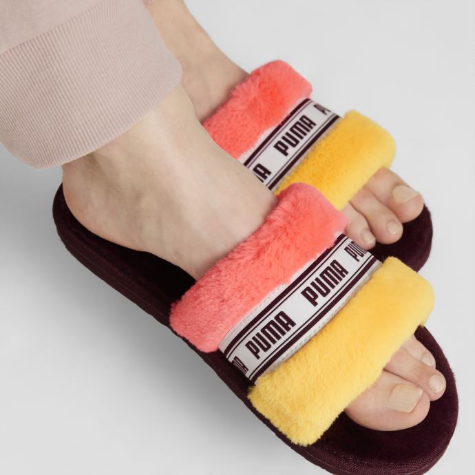 Pantoufles Puma Canada Sun Stream-sunset Glow Fluff Jazzy Pour Femmes
