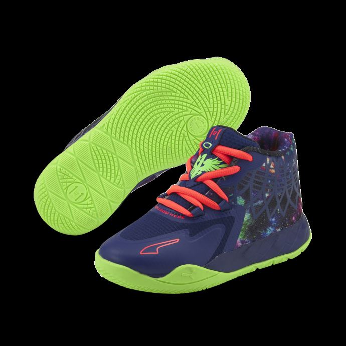 Baskets Puma Canada Mb1 Galaxy Enfant Elektro Bleu-vert Gecko