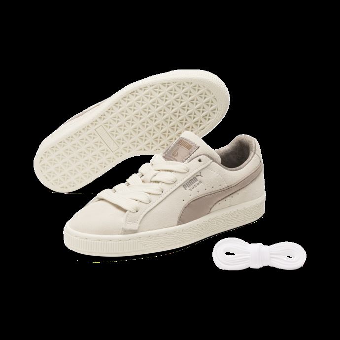 Puma Canada X Lauren London Grandes Baskets En Daim Pour Enfant Vanille Ice-fungi
