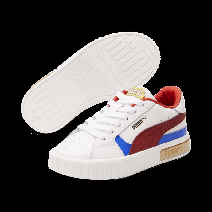 Puma Canada X Dc Justice League Cali Star Wonder Woman Baskets Pour Petits Enfants Blanc-rouge Intense