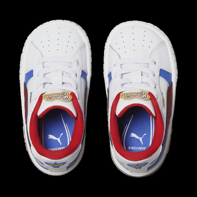 Puma Canada X Dc Justice League Cali Star Wonder Woman Chaussures Enfant Blanc-rouge Intense
