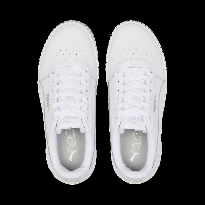 Baskets Carina 2.0 Femme Puma Canada Blanc-blanc-argent
