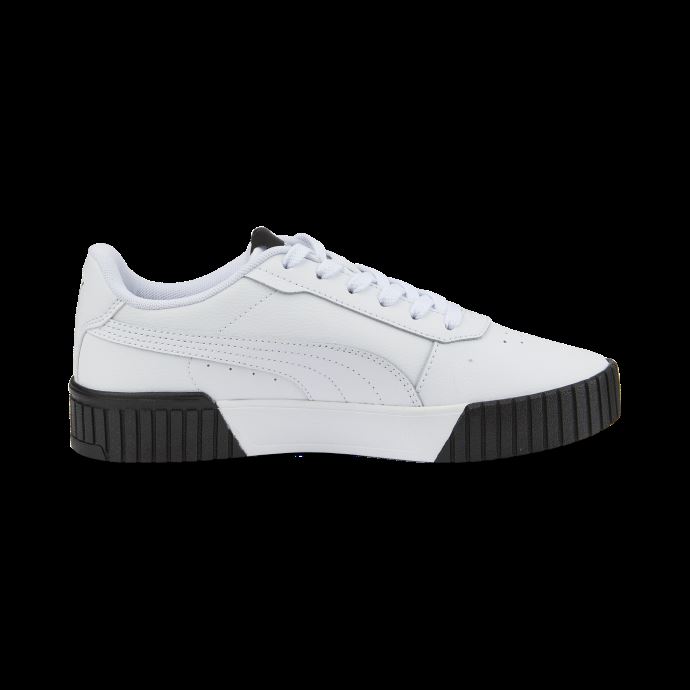 Puma Canada Blanc-blanc-team Or-noir Baskets Carina 2.0 Femmes
