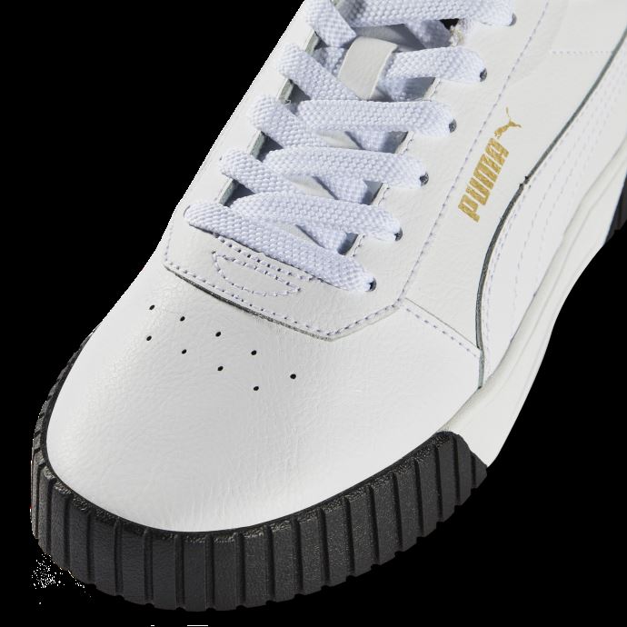 Puma Canada Blanc-blanc-team Or-noir Baskets Carina 2.0 Femmes
