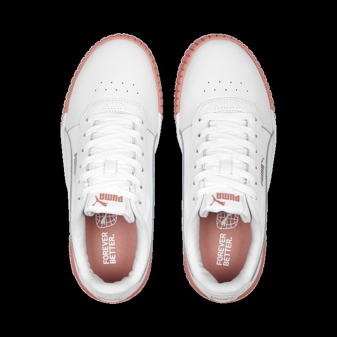 Baskets Carina 2.0 Femmes Puma Canada Blanc-fleur D'hibiscus-or
