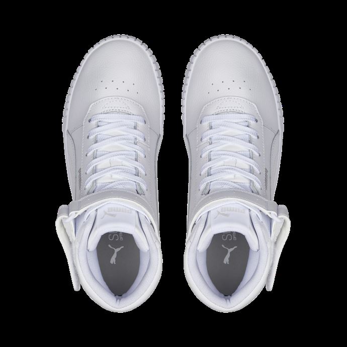 Baskets Puma Canada Carina 2.0 Mid Blanc-blanc-argent Femme
