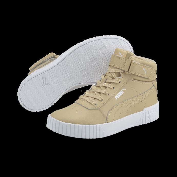 Baskets Carina 2.0 Mid Sand-sand-silver-white Femmes Puma Canada

