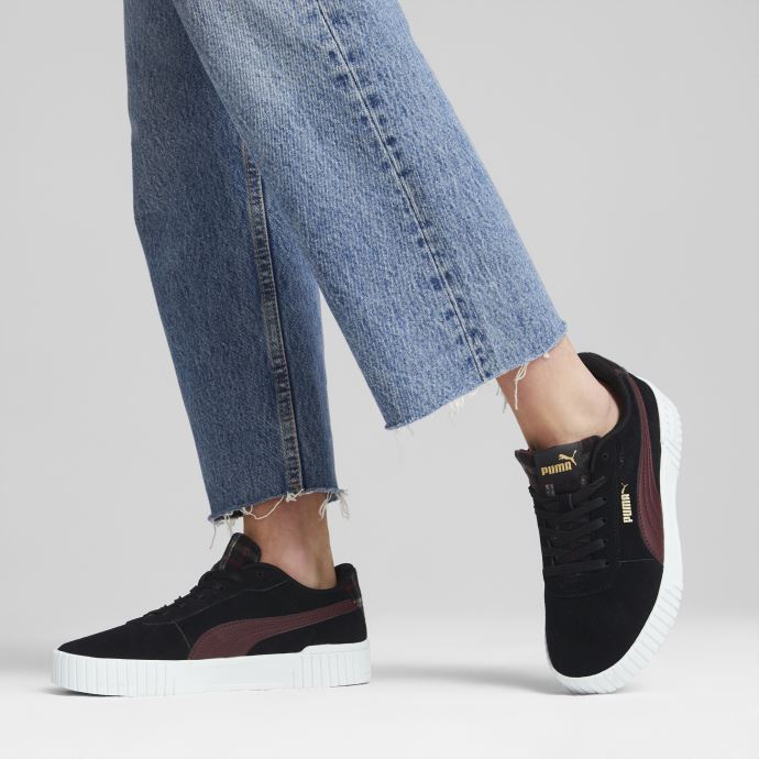 Noir-aubergine-team Or Carina 2.0 Baskets Tartan Femmes Puma Canada

