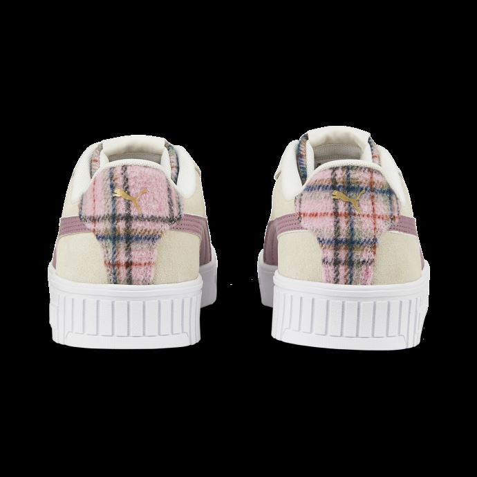 Baskets Carina 2.0 Tartan Femmes Puma Canada Gris-pale Raisin-team Or
