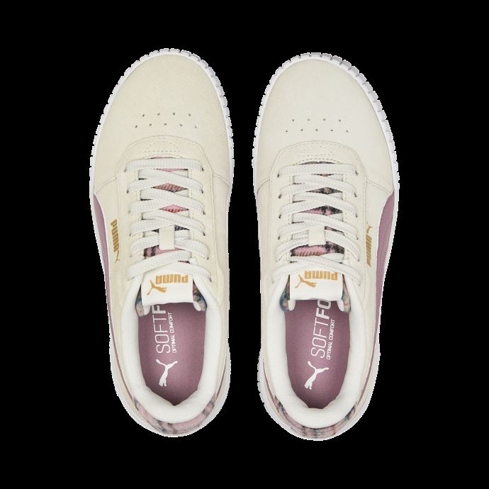 Baskets Carina 2.0 Tartan Femmes Puma Canada Gris-pale Raisin-team Or
