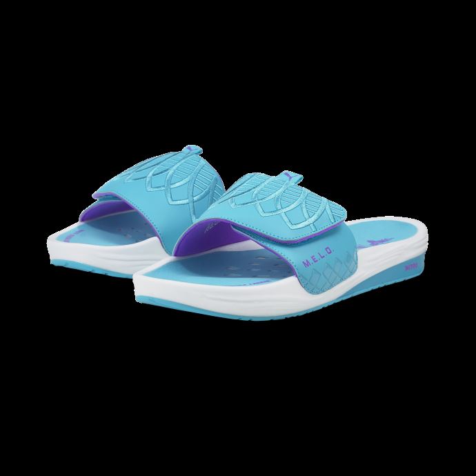 Sandales Puma Canada X Lamelo Ball Nitrocat V Away Bleu Atoll-violet-blanc