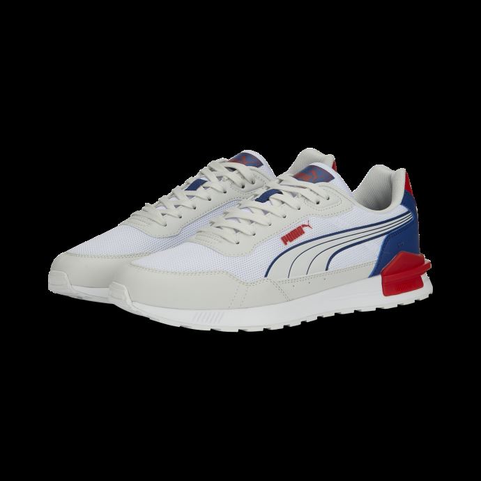 Puma Canada Blanc-gris-rouge-clyde Royal Graviton Mega Baskets
