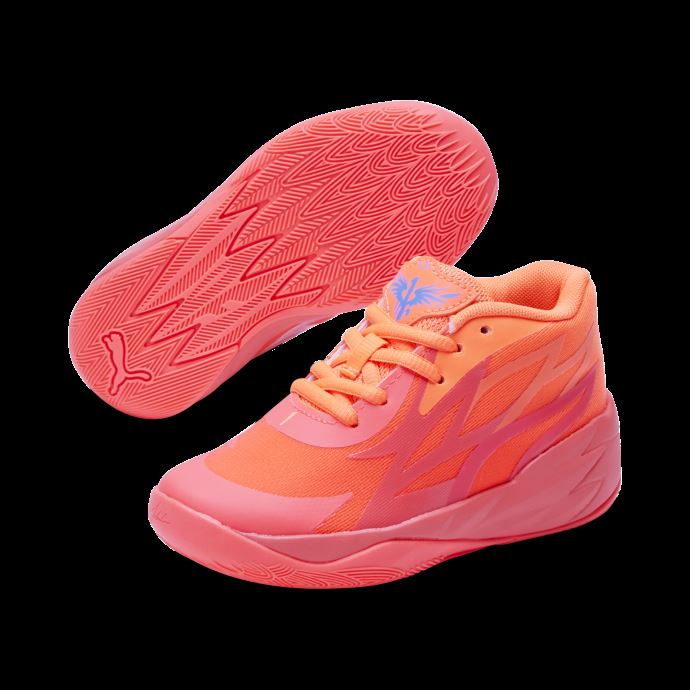Puma Canada Firey Coral-ultra Orange Mb.02 Supernova Chaussures De Basketball Enfants