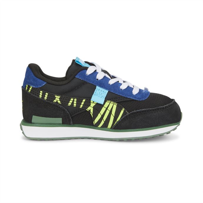 Puma Canada Future Rider Small World Petites Baskets Pour Enfants Black-lime Squeeze
