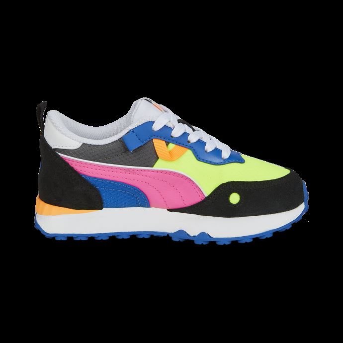 Rider Fv Future Vintage Baskets Enfant Puma Canada Lime Squeeze-noir-royal
