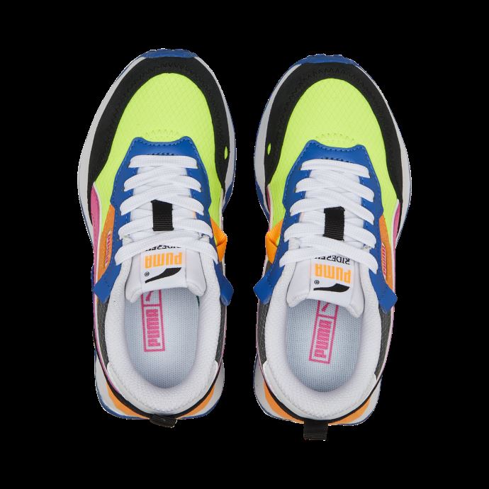 Rider Fv Future Vintage Baskets Enfant Puma Canada Lime Squeeze-noir-royal
