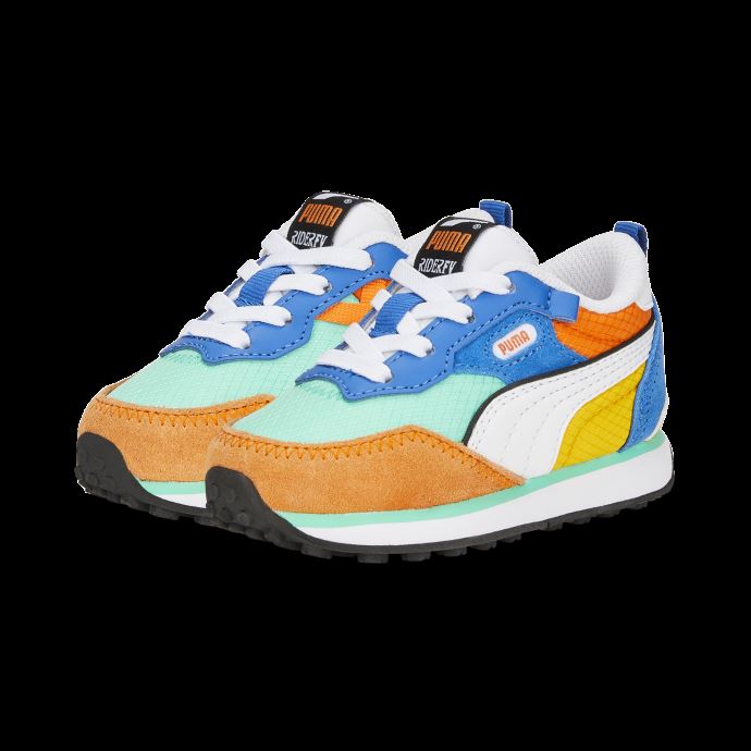 Rider Fv Future Vintage Baskets Bébés Puma Canada Biscay Vert-vibrant Orange