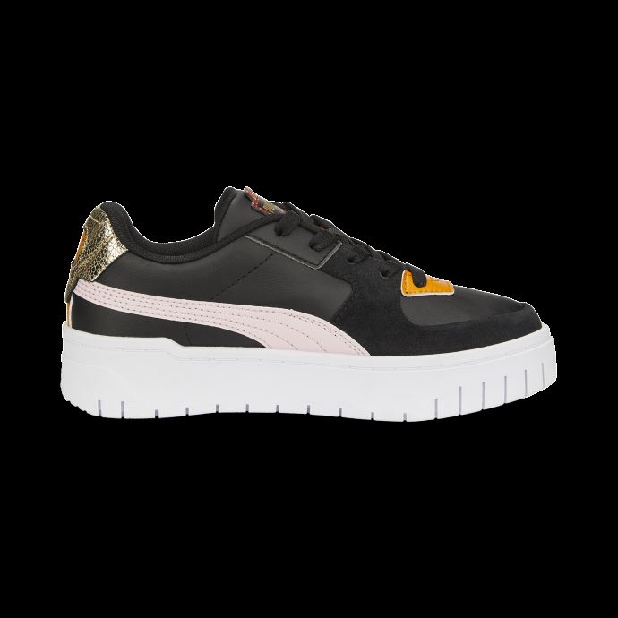 Puma Canada Cali Dream Boho Gleam Big Baskets Enfant Noir Fleur D'amandier Rouge
