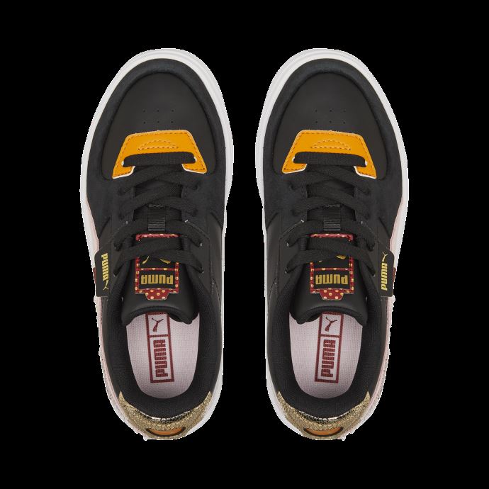 Puma Canada Cali Dream Boho Gleam Big Baskets Enfant Noir Fleur D'amandier Rouge
