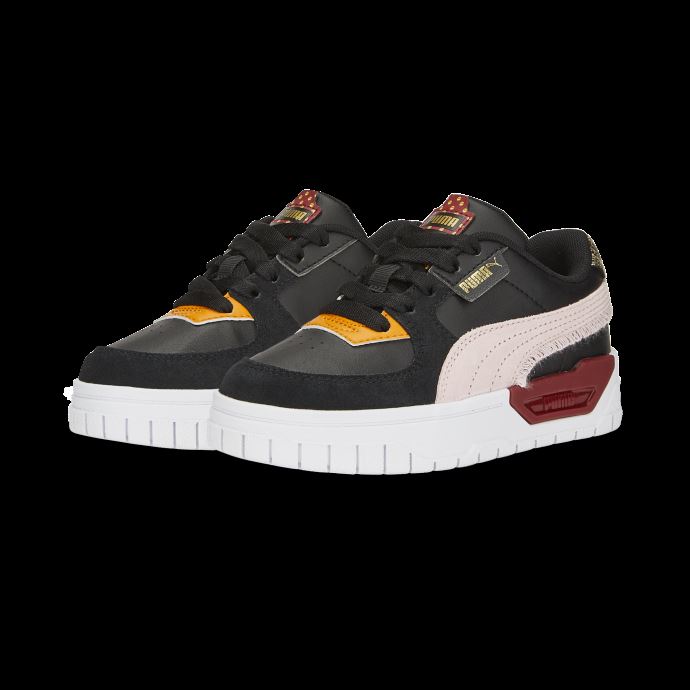 Cali Dream Boho Gleam Petits Baskets Pour Enfants Puma Canada Noir-fleur D'amandier-rouge