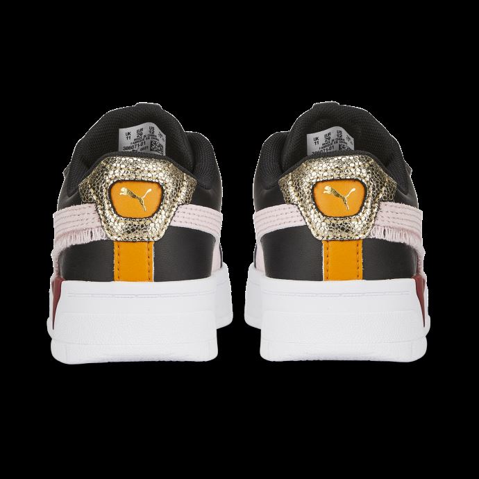 Cali Dream Boho Gleam Petits Baskets Pour Enfants Puma Canada Noir-fleur D'amandier-rouge
