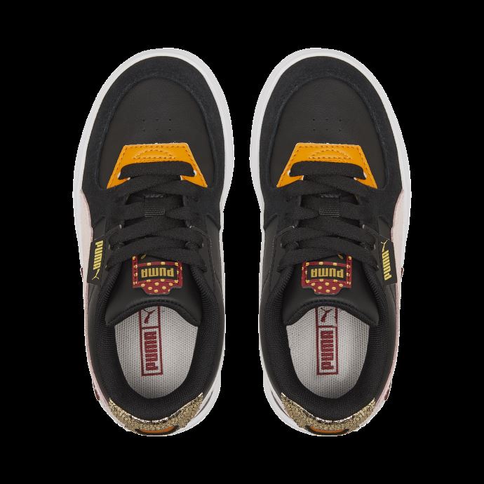 Cali Dream Boho Gleam Petits Baskets Pour Enfants Puma Canada Noir-fleur D'amandier-rouge

