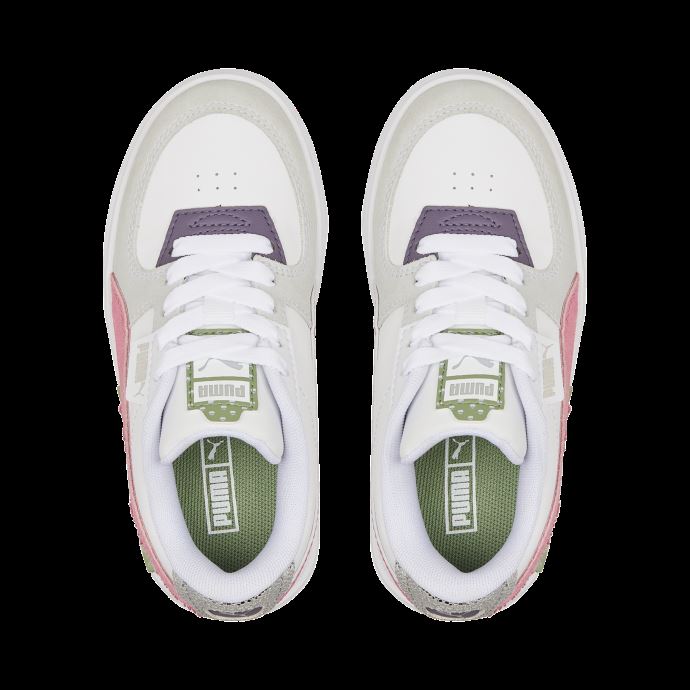 Baskets Puma Canada Blanc-fiery Coral-dusty Green Cali Dream Boho Gleam Petits Enfants
