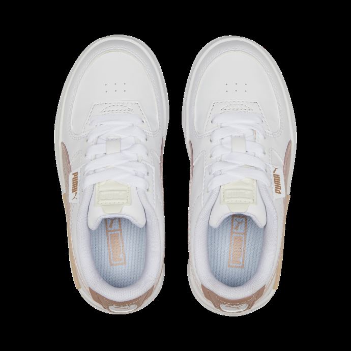 Puma Canada Cali Dream Shiny Pack Chaussures Pour Petits Enfants Blanc-or Rose
