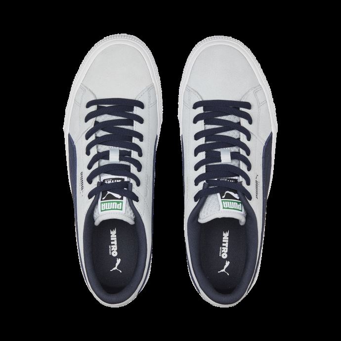 Baskets Skate Nitro En Daim Gris-parisien Nuit-blanc Puma Canada
