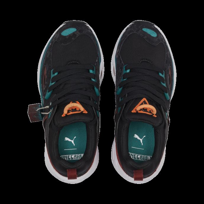 Baskets Puma Canada X Minecraft Trc Blaze Pour Jeunes Noir-vert Sarcelle
