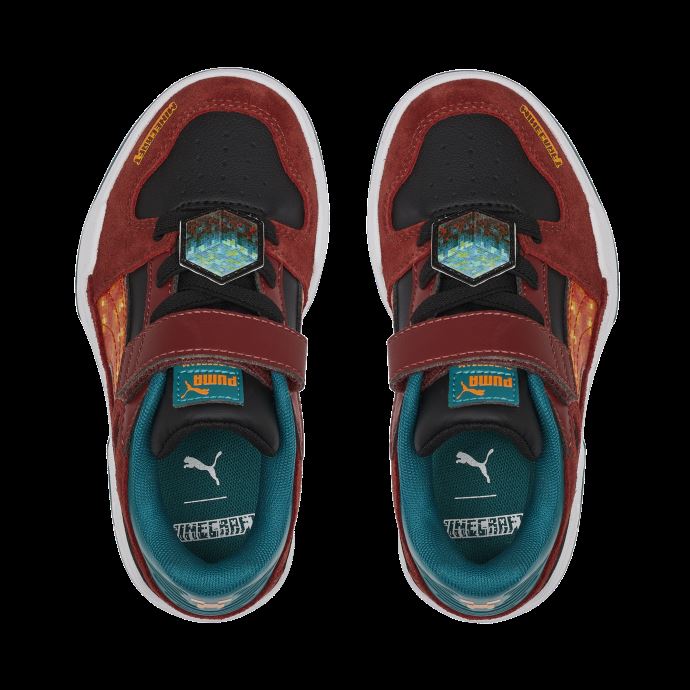 Baskets Puma Canada X Minecraft Slipstream Fermeture Alternative Pour Enfants Brun Roux-vert Sarcelle
