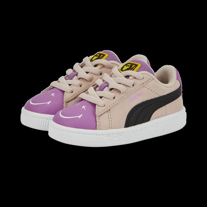 Baskets Puma Canada X Smileyworld En Daim Rose Quartz-mauve Pop-noir