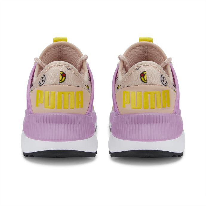Baskets Puma Canada X Smileyworld Pacer Future Jeunesse Rose Quartz-mauve Pop-jaune
