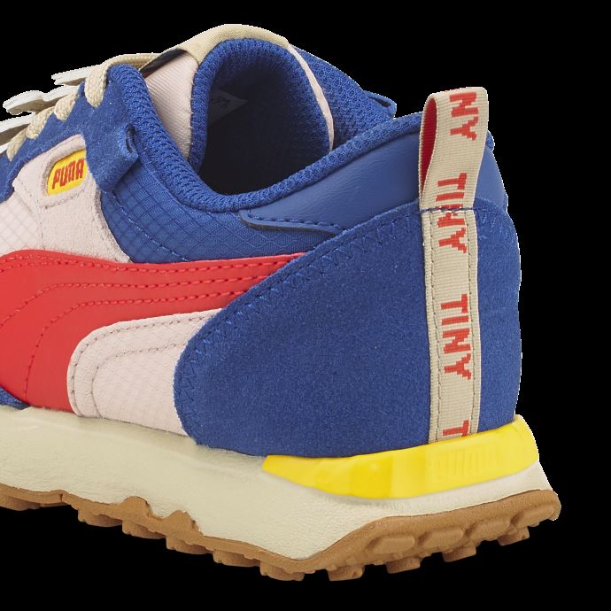 Puma Canada X Tiny Cottons Rider Fv Chaussures Pour Petits Enfants Quartz Rose-rouge Coquelicot
