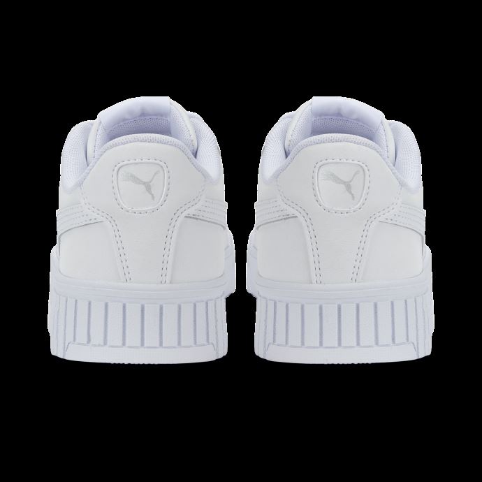 Puma Canada Blanc-blanc-argent Carina 2.0 Baskets Jeunesse

